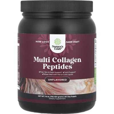 Nature's Craft, Multi Collageen Peptiden, Ongezoet, 16 oz (454 gr)