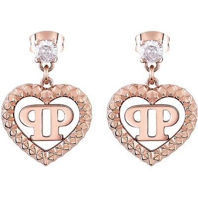 Philipp Plein - PJZEA11EU - Oorbellen - Dames - PLEIN ROCKED HEART