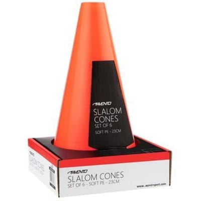 Avento Slalom Pionnen - Soft - 6 stuks - Hoogte ca. 23 cm - Oranje