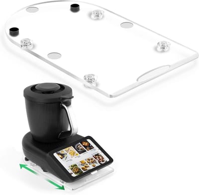 Glijplank voor Thermomix TM7 met Teflon-glijders - Lichtgewicht acryl slider, transparant en duurzaam