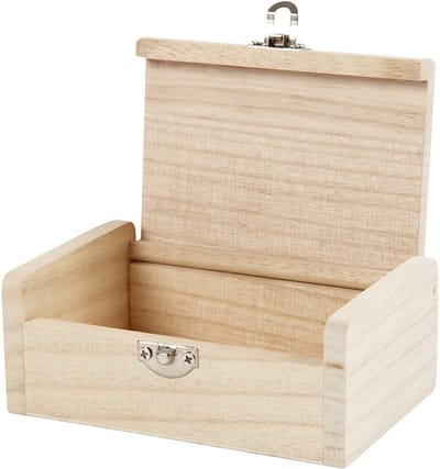 Sieradenbox, H: 4.5 cm, L: 11.5 cm, B: 7,5 cm, 1 stuk