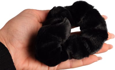 Elegant Haar Scrunchies Voor Haar | Zwart Haar Accessoires – 12 x 4 cm