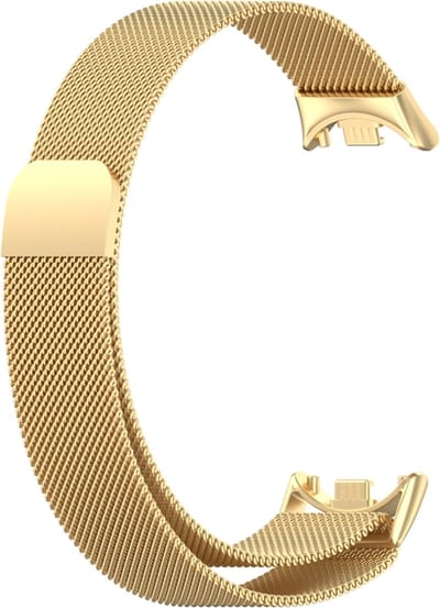 Milanees bandje - geschikt voor Xiaomi Mi Band 10 / 9 / 8 / Xiaomi Smart Band 10 / 9 / 8 - goud