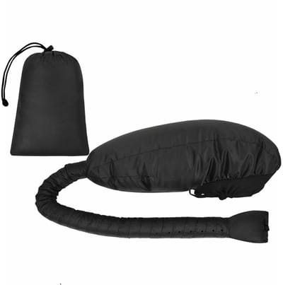 KAD® Droogkap - Haardroger Kap voor Krullen - Hair Dryer Bonnet - Zwart - 18cm x 5cm x 17cm
