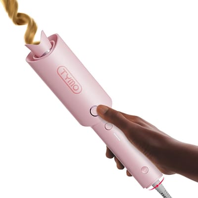 Automatische Krultang - Krultang - 25mm - Automatisch Roterende Curling Wand - Voor Grote Krullen en Beach Waves - Keramisch - 160-210°C - Instelbare Temperatuur - Draagbaar - Krultang voor Lang Haar - Roze - Curling Iron - Anti-klitfunctie
