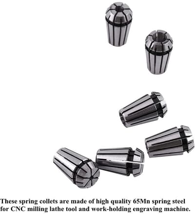 Dailygoods- Spannzangen Set 15 Stuks - Hoogwaardig 65Mn Verenstaal - CNC-Freesgereedschap - Graveermachines - Hoge Precisie - Goede Elasticiteit - Spantang