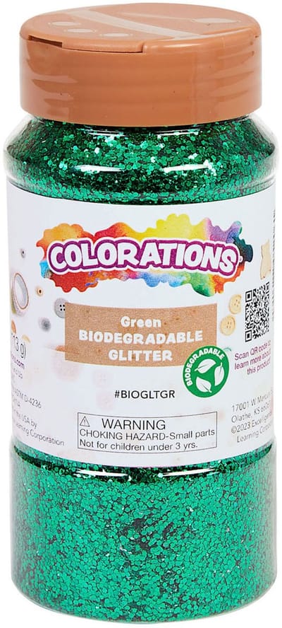 Colorations biologische glitter groen 113g milieuvriendelijk knutselen.