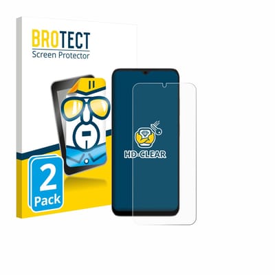 BROTECT - Screenprotector voor Doogee Note 56X - Folie Beschermfolie transparant 2 Stuks
