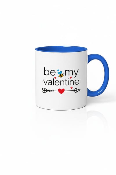 Valentijn Mok 'Be My Valentine' met Bijtje en Hartjes - Perfect Cadeau