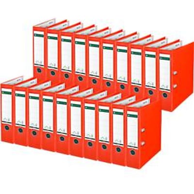 LEITZ® Map 1010, DIN A4, rugbreedte 80 mm, 20 stuks, licht rood