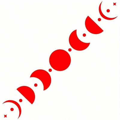 Mystical Witch & Moon Phase Vinyl Car Decal - Starry Rear Glass Banner, Self-Adhesive Exterior Accessory 11.87*1.57in