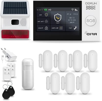 Draadloos Alarmsysteem - Smart Home Beveiliging - Huis Beveiligen - Wifi en GSM Connectiviteit - 99 Sensoren Max - Wit