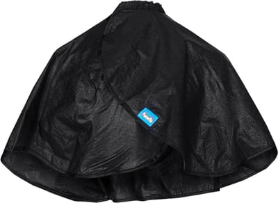 Poniks Zwarte Kapperscape - Korte Schort voor Haar Knippen - 100x72 cm, Antistatisch, Polyester