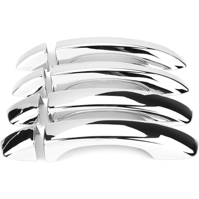 8 stuks Auto Chroom Galvaniseren Deurklink Cover Trim voor MG Zs Suv 2018 2019 white