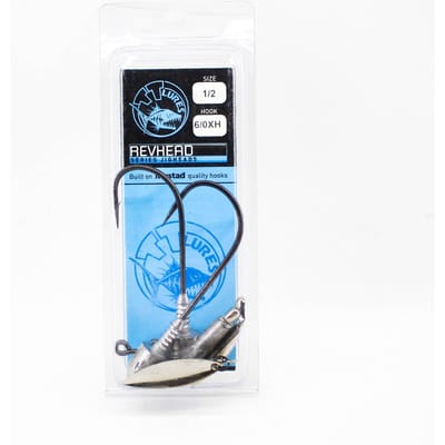 Tackle Tactics TT Rev Head Jig Head HD Nikkel Wilg 1/2 oz 6/0XH (2611)