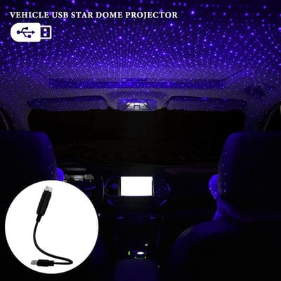 1 stuks LED Auto Dak Ster Nachtlamp Projector Sfeer USB LED Verstelbaar Auto Interieur Decoratielamp DJ Kerst LED Lamp