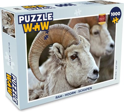 Puzzel Ram - Hoorn - Schapen - Legpuzzel - Puzzel 1000 stukjes volwassenen