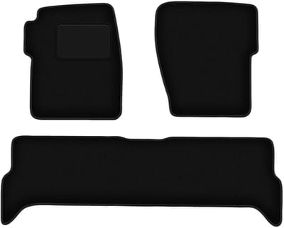 Zwarte veloursmatten voor: Land Rover Discovery II off-road (1998-2004)