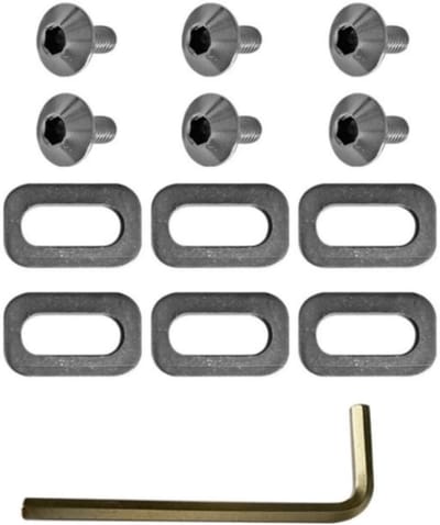 Dailygoods- Pedaal Cleats Schroeven - Schoenplaatjes Ringen - Spacers - M5 Schroef Set - Sterk en Duurzaam - Corrosiebestendig