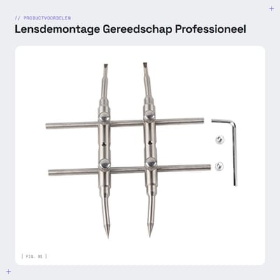 Dailygoods- Lensdemontage Gereedschap Professioneel - DSLR Camera - Sleutel - Reparatie - Onderhoud - Kwalitatief Hoogwaardig - Lenssleutel