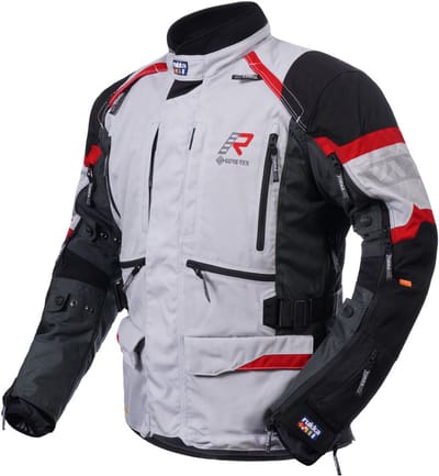 Rukka Madagasca-R Zwart Grijs Rood Textiele Motorjas - Maat 50 - Jas