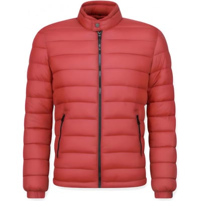 Winterjas rood heren - Jacks voor mannen - PI-7027R - Rood