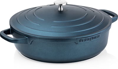 Westinghouse Performance Hapjespan – Ø32 cm – Inclusief Deksel – Inductie Pan – Blauw