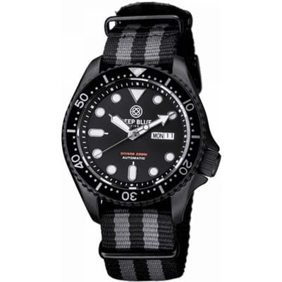 Deep Blue Watches MILPVDNYLON Heren Horloge Automatic 44mm 300M