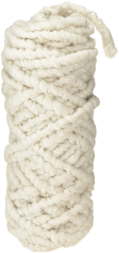 Vilten koordfleece Mirabell 25m wit