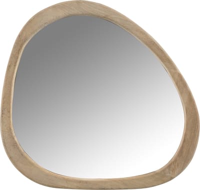 J-Line spiegel Onregelmatig - hout - small - Ø 64 cm