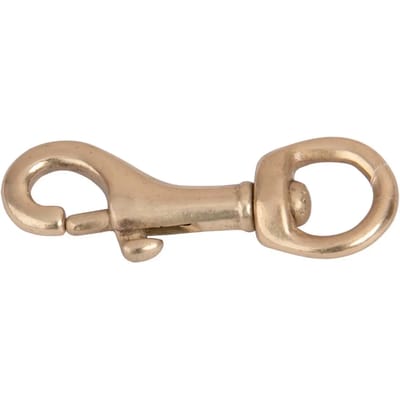 Paardenkarabijnhaak met rond oog T de T - 19 mm