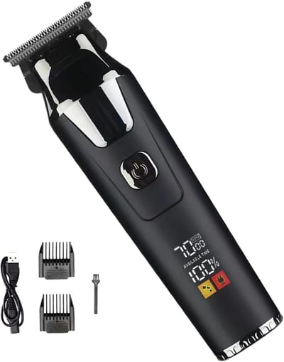 Haartrimmer Set - Gezichtsverzorging Tool - Thuis Kapperswerk - Stille Werking 36dB - 192 x 123 cm - Zwart