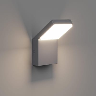 Klighten 24 W led-wandlamp voor binnen en buiten, IP65 waterdicht, moderne aluminium buitenlamp voor terras, ingang, tuin, 1500 lumen, antraciet, natuurlijk wit 4000 K