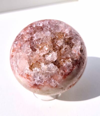 ThaleiaDesign - Roze amethist bol - Edelstenen en Mineralen - chakra - Spiritualiteit - Woondecoratie - kristallen - bol - interieur - cadeau vrouw - spiritueel - yoga - meditatie
