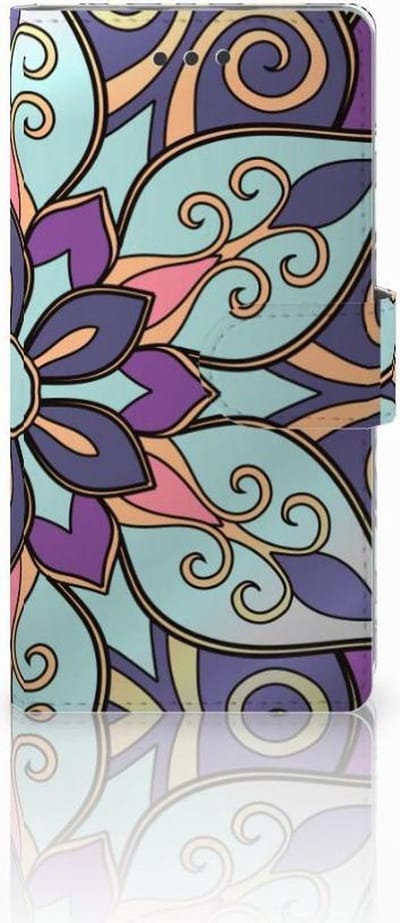 Huawei Ascend P8 Lite Hoesje Purple Flower