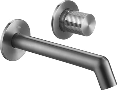 Ben Engraved Line afdekset voor inbouw wastafelkraan gunmetal pvd-coating
