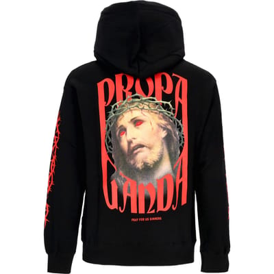 Mannen Hoodie Hoodie Black