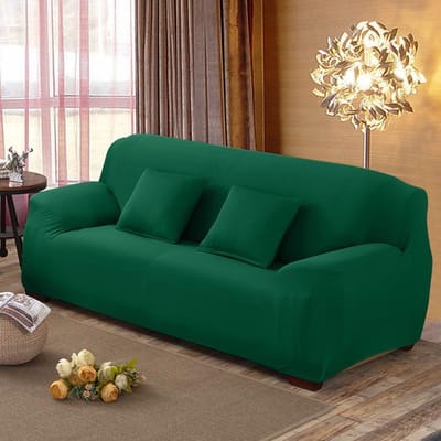 Housse de canapé extensible de couleur unie, housse de canapé élastique pour salon, housse de canapé, chaise, décoration de maison, 1/2/3/4 places S size (90-140cm)