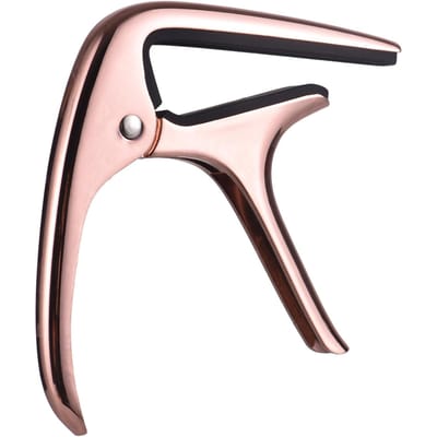 Gitaar Capo Professionele Akoestische Gitaar Capo Transfer Clip Zinklegering Gitaar Capo voor Folk rosé gouden kleur