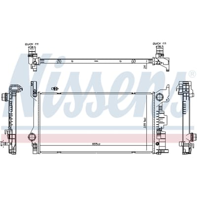 Radiator NISSENS 606565