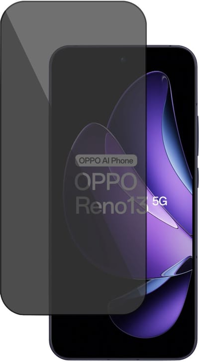 TechNow Privé Screenprotector geschikt voor OPPO Reno 13 - Privacy Beschermglas - Privacy Proteqt+
