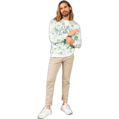 DEELUXE Sweatshirt met ronde hals en tropische printSICILIA Natural