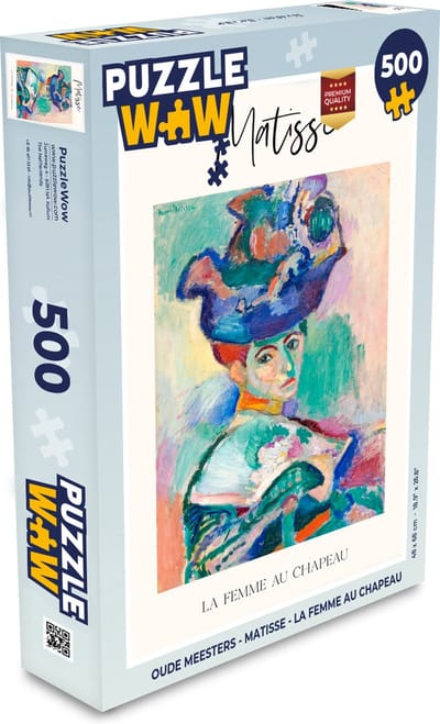 Puzzel Oude meesters - Matisse - La femme au Chapeau - Legpuzzel - Puzzel 500 stukjes
