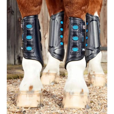 Premier equine Carbon Aircooled Lite Event Beschermers Front Black - M