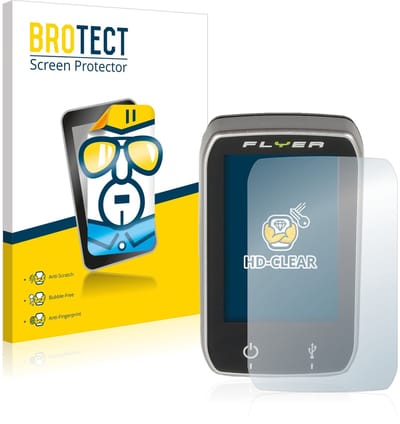 BROTECT - Screenprotector voor Panasonic Center Unit Console (Flyer) - Folie Beschermfolie transparant 2 Stuks