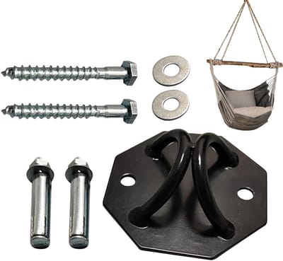Hangmat Ophangset - Schommel Bevestiging - Buiten Ontspannen - 1000 Lbs Draagkracht - Complete Kit - Zwart