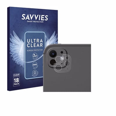 Savvies - Screenprotector voor Apple iPad Pro 11" 2025 (ALLEEN Camera Lens) - Folie Beschermfolie transparant 18 Stuks