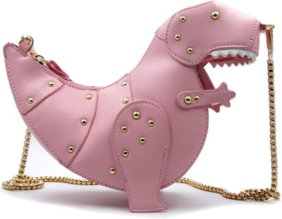 Dinosaurus Schoudertas - Crossbody Tas - Dagelijks Gebruik - Uniek Dinosaurus Design - 27 x 11 x 22 cm - Roze