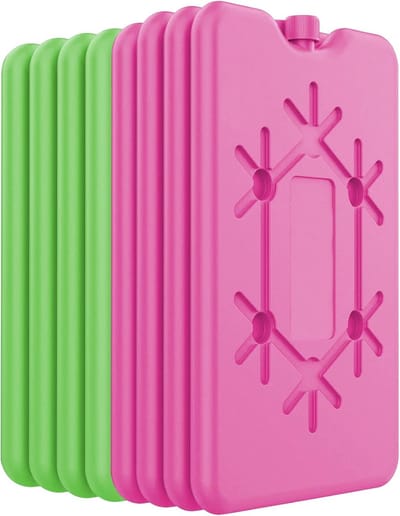 Thijox - Koelaccu's voor Koeltas, Herbruikbaar Ultrathin Koelelement, 2/4/8 Stuks à 200 ml, Ideaal voor Camping, Outdoor Activiteiten en Feesten