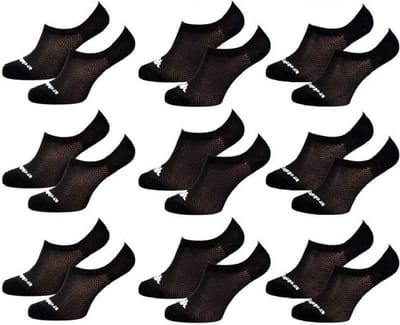 Kappa kousenvoetjes invisible dames zwart 9 paar maat 36/41